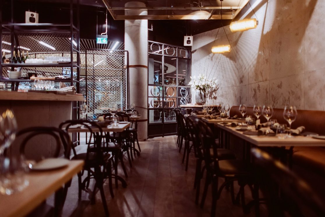 Gastraum des Restaurants Emma Wolf in Mannheim, Interiorfotografie