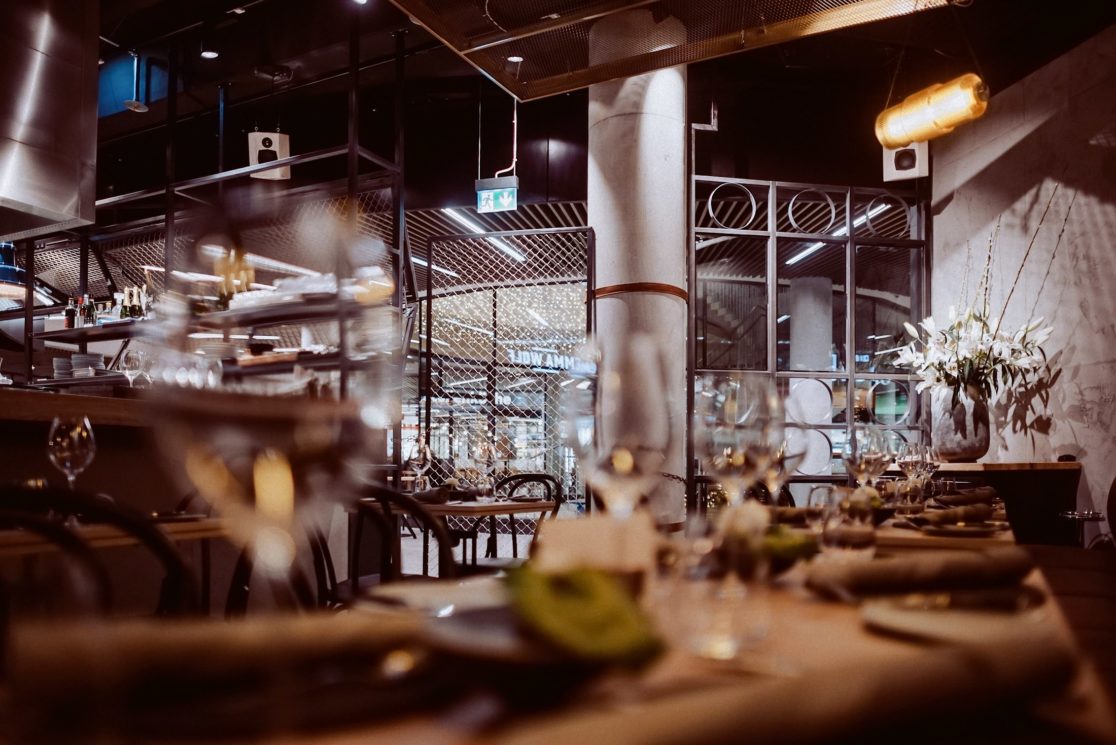 Lampen im Restaurant Emma Wolf Mannheim, Interiorfotografie