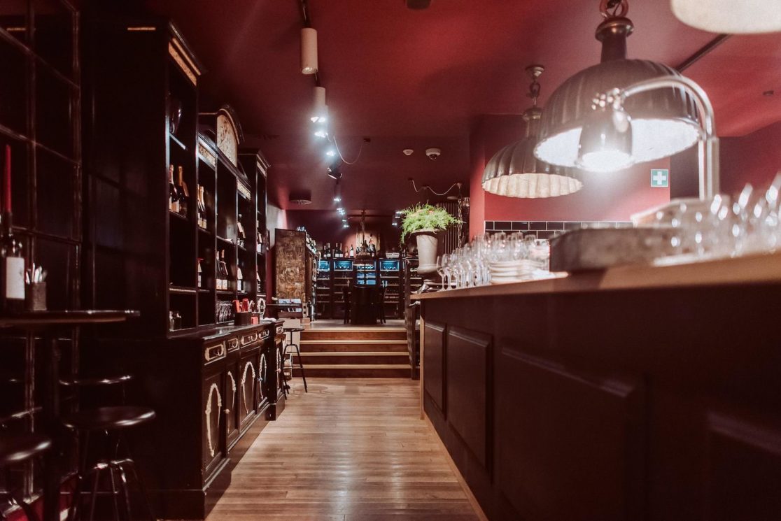 Interior des Coq au Vin in Mannheim