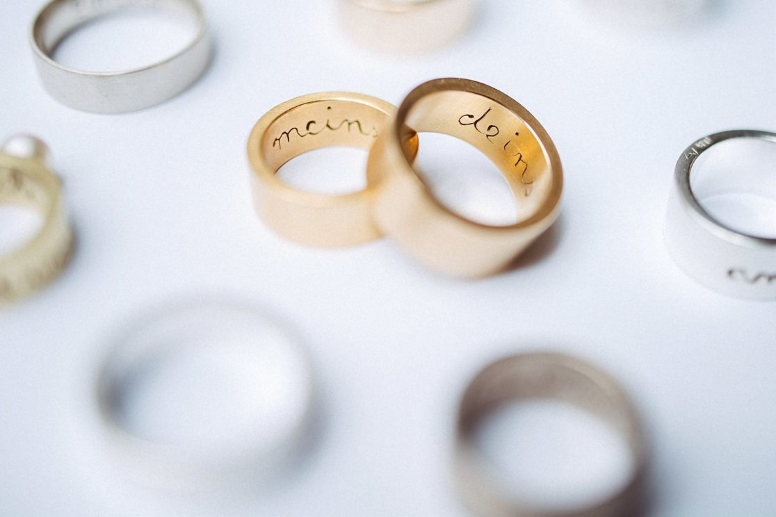 Eheringe von Andreas Zidek, Schmuck-Produktfotografie