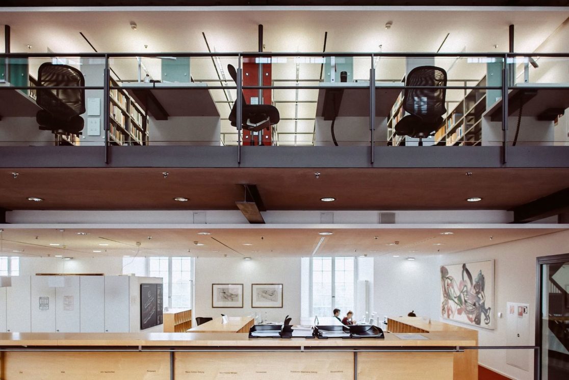 Interiorfotografie der Universitätsbibliothek Mannheim