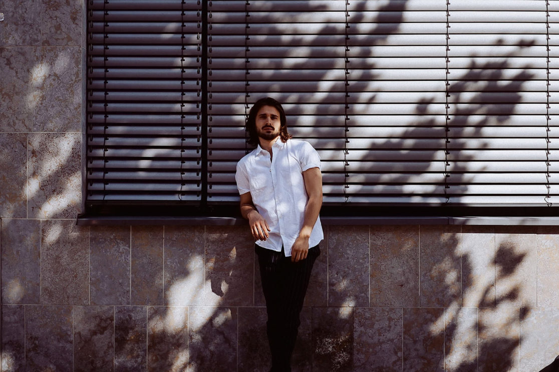 Adrian outdoor im Portrait, Heidelberg
